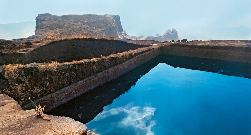 An ancient perennial water cistern at the Kulang Fort