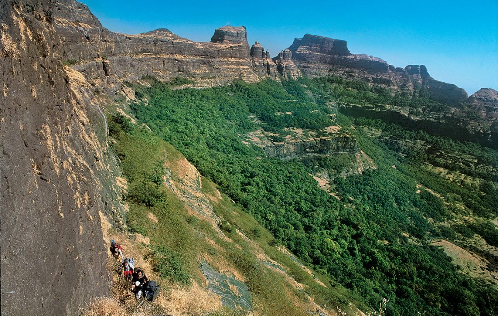 The Ambewadi-Alang-Madan stretch is a thrilling combination of dense jungles, steep slopes and vertical rock patches