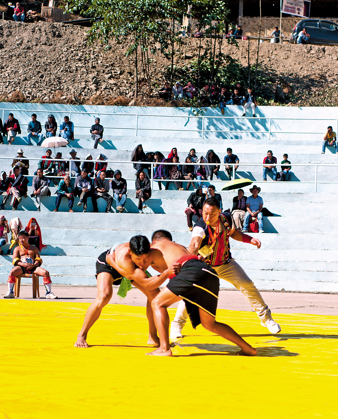 Naga wrestling championship at the festival