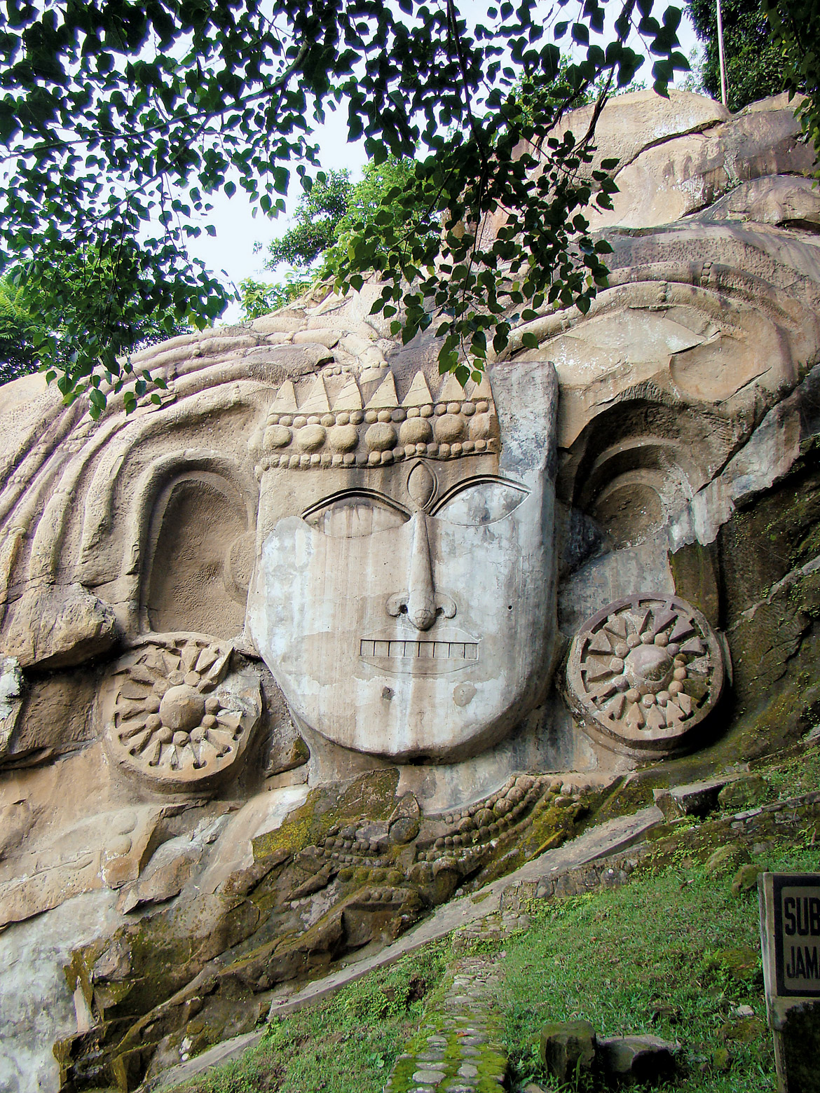 Rock-cut sculpture at Unakoti, Tripura