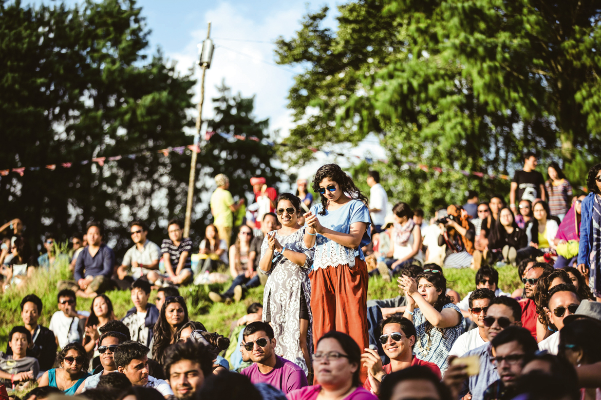 Audience at Ziro Festival of Music