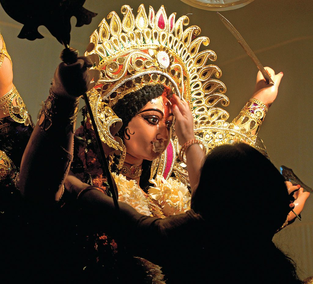 An idol of Durga