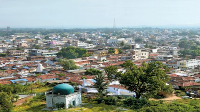 Medak city, as seen from the fort