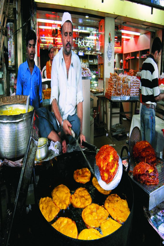 A variety of tempting food available for iftar