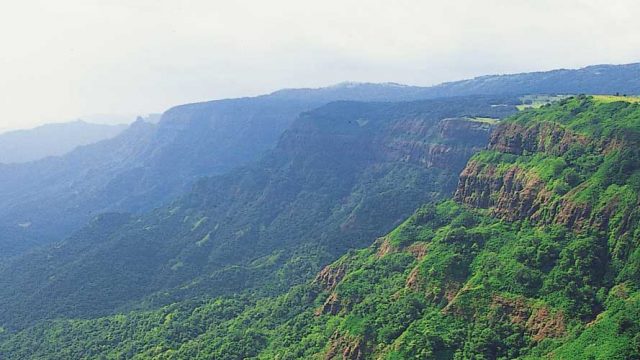 The densely-forested hills surrounding Amboli