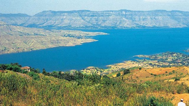 View of the Krishna Valley, the meeting point of the Krishna and Koyna rivers