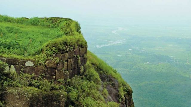 A breathtaking view of Karnala as seen from a cliff