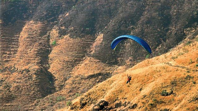 Paragliding off the majestic Kondeshwar hill, Kamshet