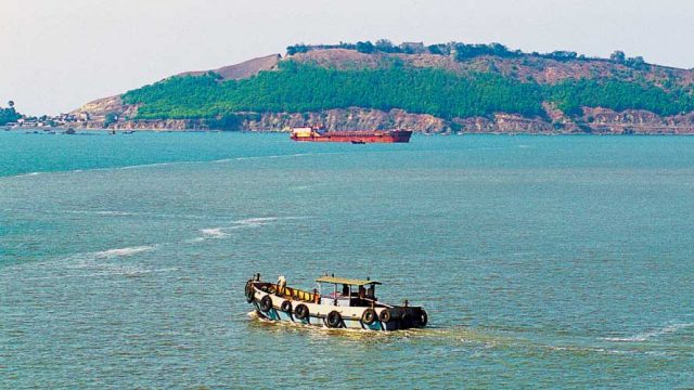 A view of Korlai Fort from the water