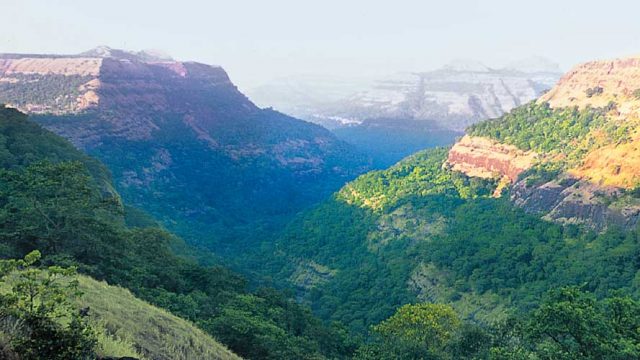 A breathtaking vista of the Sahyadri Range