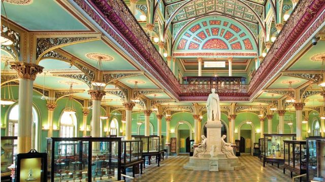 Grand interiors of the Bhau Daji Lad Mumbai City Museum