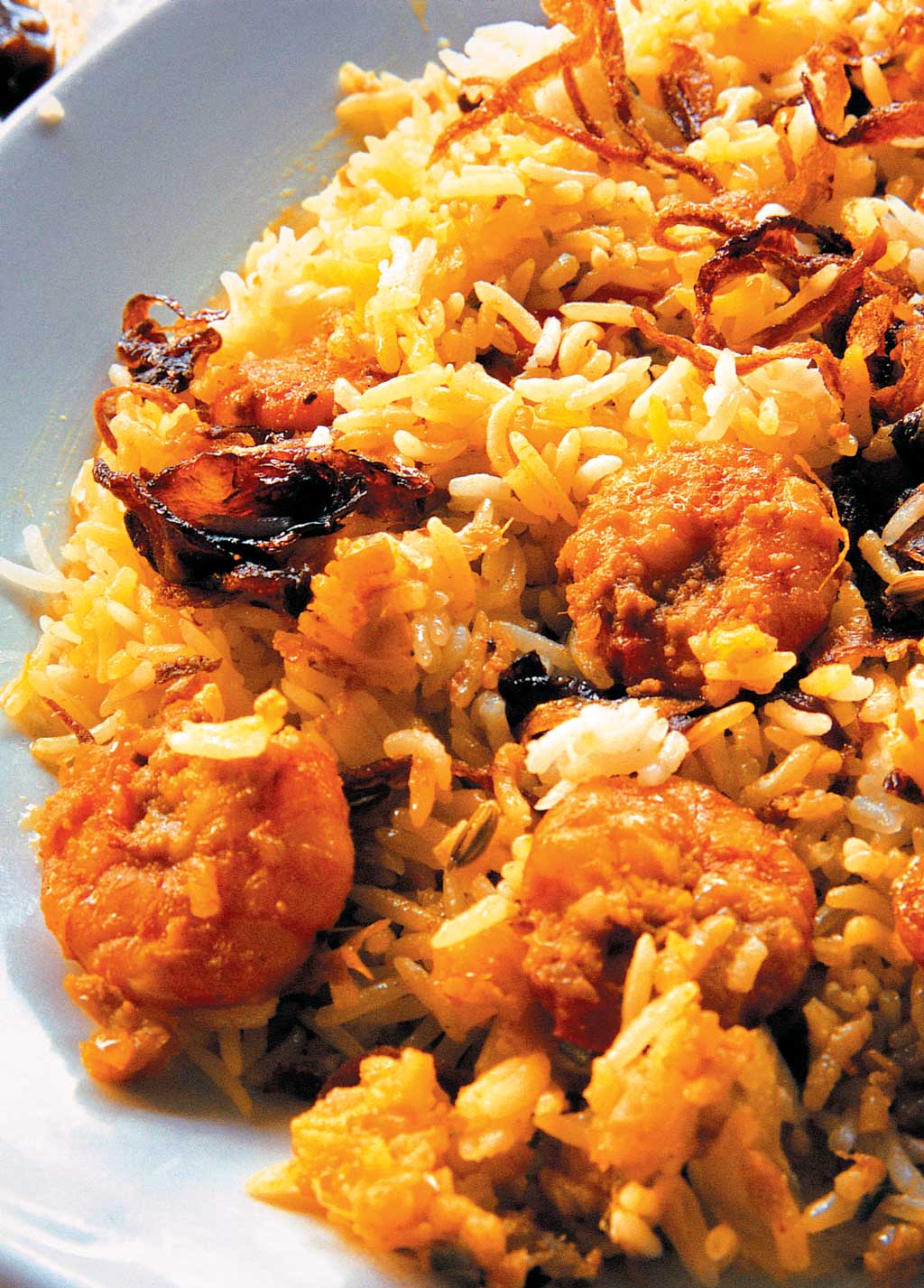 Kayeekas prawn biryani