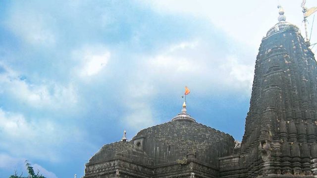 The awe-inspiring edifice of the Trimbakeshwar Jyotirlinga Temple