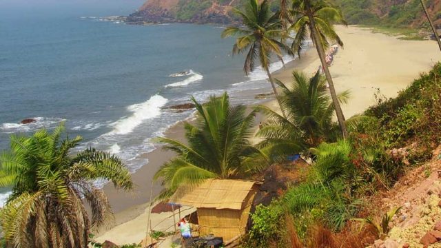 Arambol beach in northern Goa