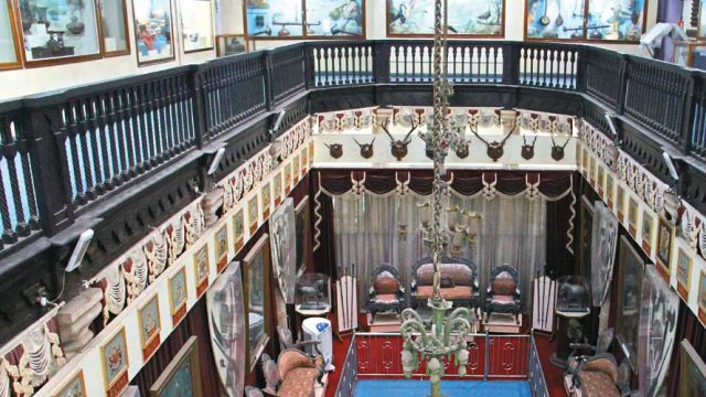 Display at the Darbar Hall in the Watson Museum