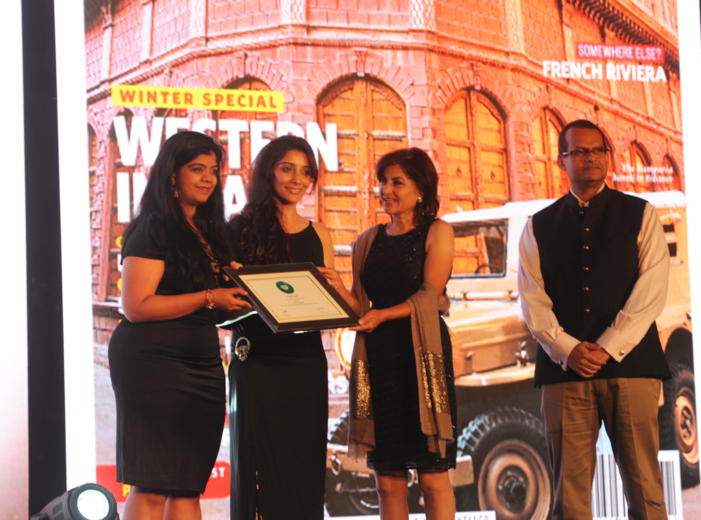 S. Ashwini Krishna, Manager Marketing, receives the Readers’ Choice award for Best International Wedding Destination for Seychelles