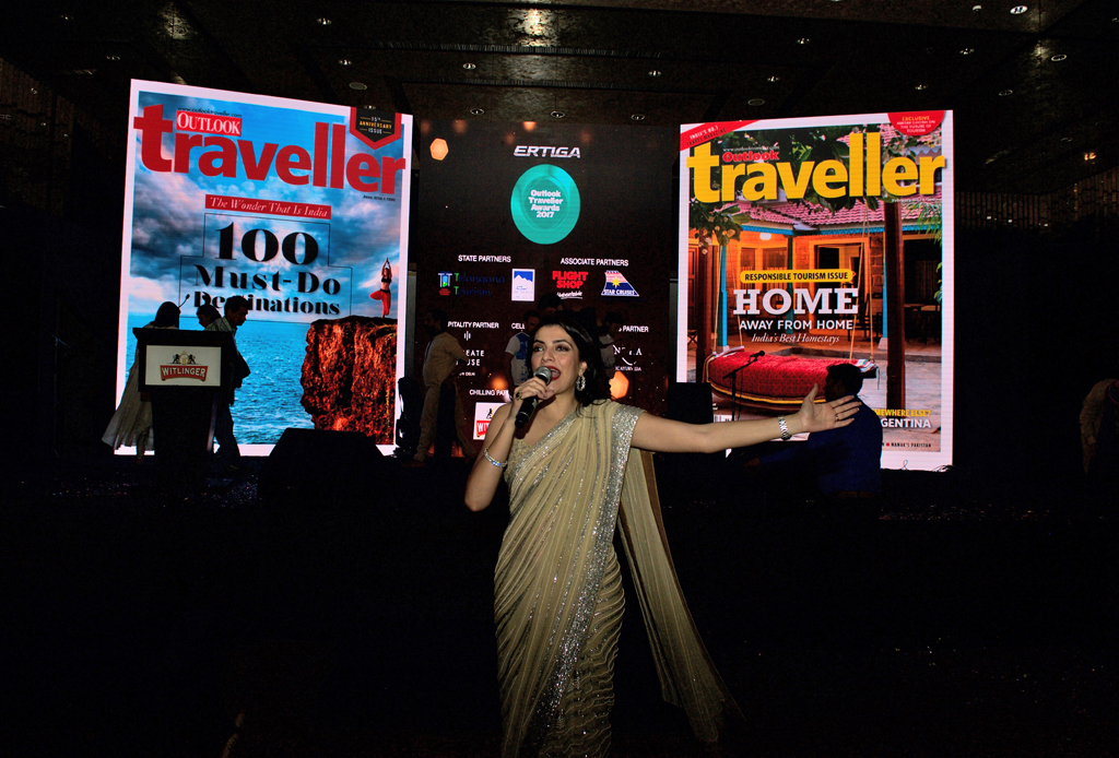 Tunvey Gogia, emcee for the Outlook Traveller Awards 2017