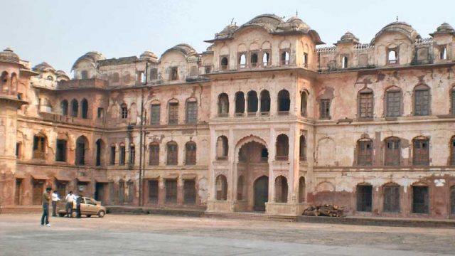 The imposing façade of the Qila Mubarak, Bathinda