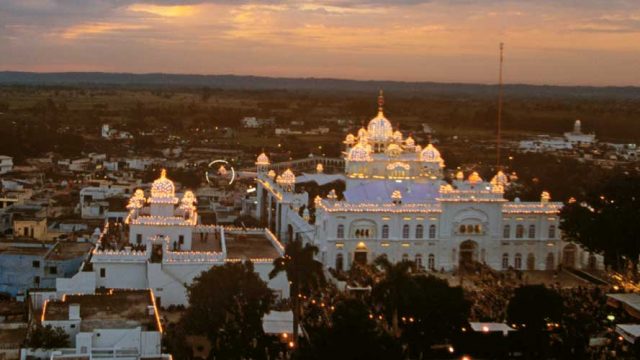 Aerial view of Anandpur Sahib