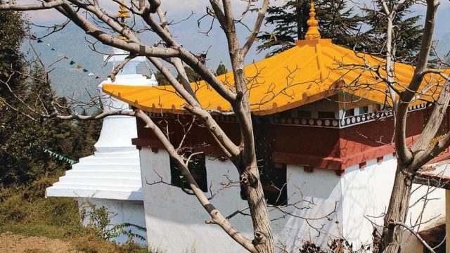 Bodh Mandir and Chorten at Baghtoli, Gwaldam