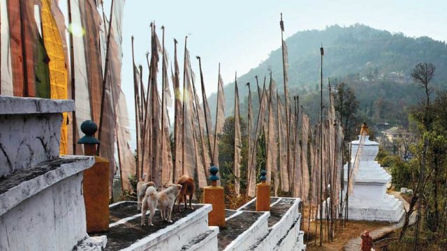 The holy chorten,Tashiding’s chief attraction in Sikkim