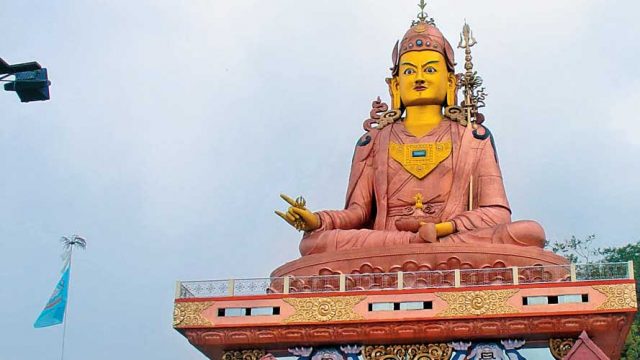 Giant statue of Guru Padmasambhava