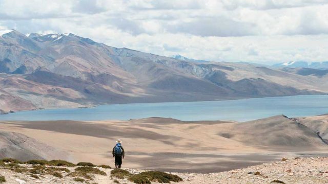 The high-altitude Tso Moriri lake, cradled by some of Ladakh’s highest peaks