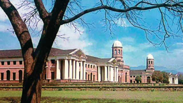 The Greco-Roman façade of the Forest Research Institute