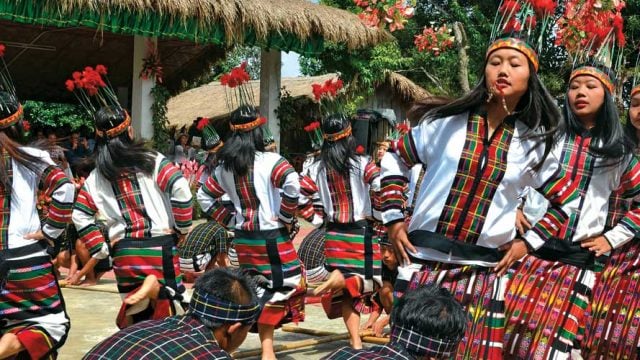 The famous Cheraw Dance performed with bamboo staves