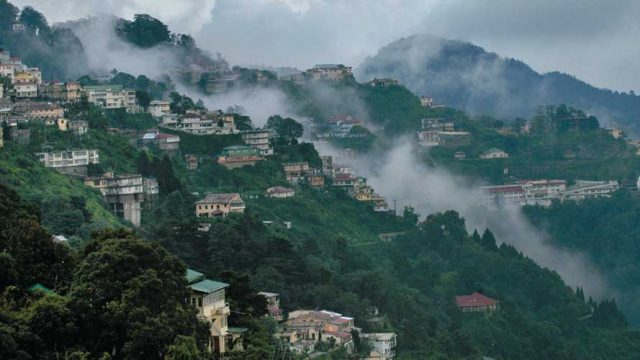 Misty clouds roll over Mussoorie, the Queen of the Hills