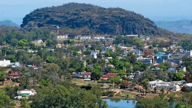 The colonial hill station of Pachmarhi nestled amidst the Satpuras