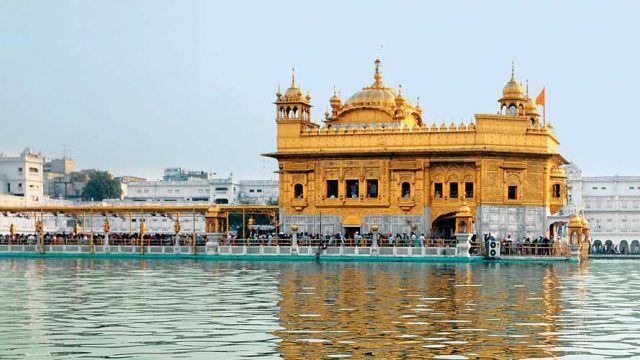 The Golden Temple, one of the holiest sites for Sikhs