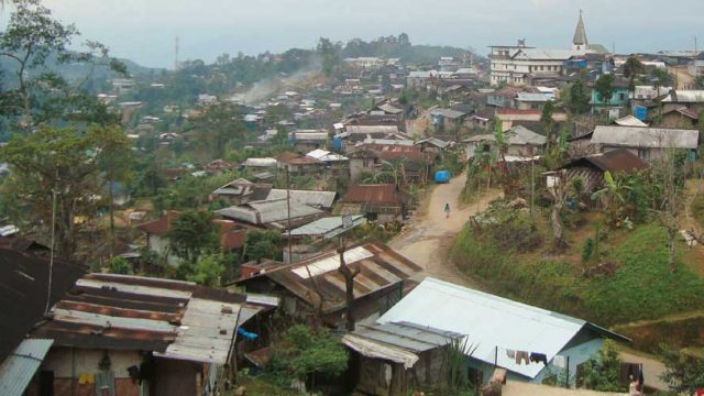 Mokokchung Village, as seen from a vantage point