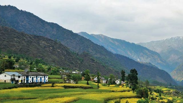 Saryu Valley, as seen from Supi village