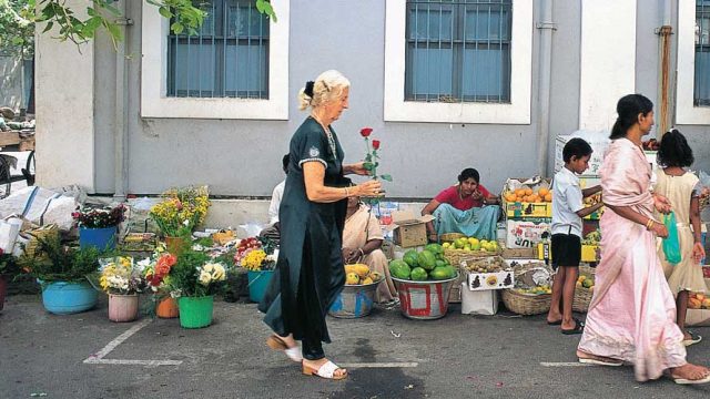 A market at Sri Aurobindo Ashram