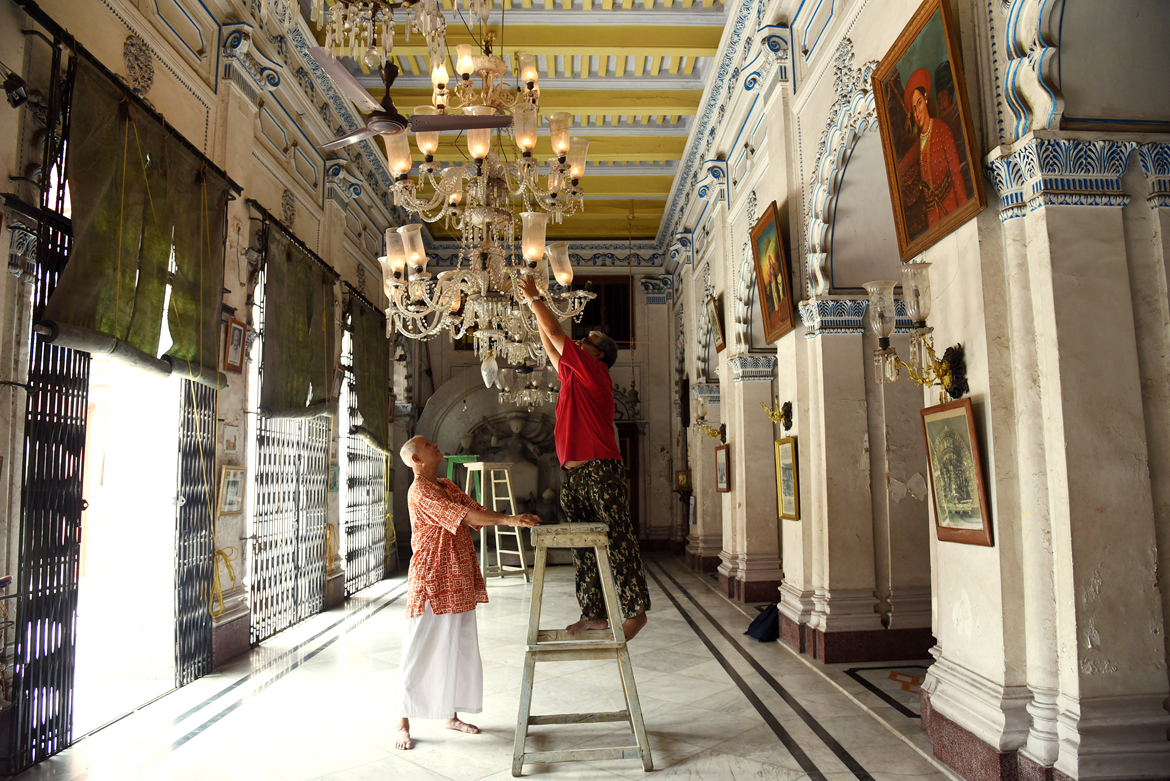 The Sovabazar Rajbari is one of the most popular Bonedi Bari Pujo in the city