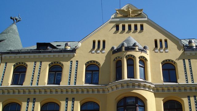 The iconic Cat House in Riga