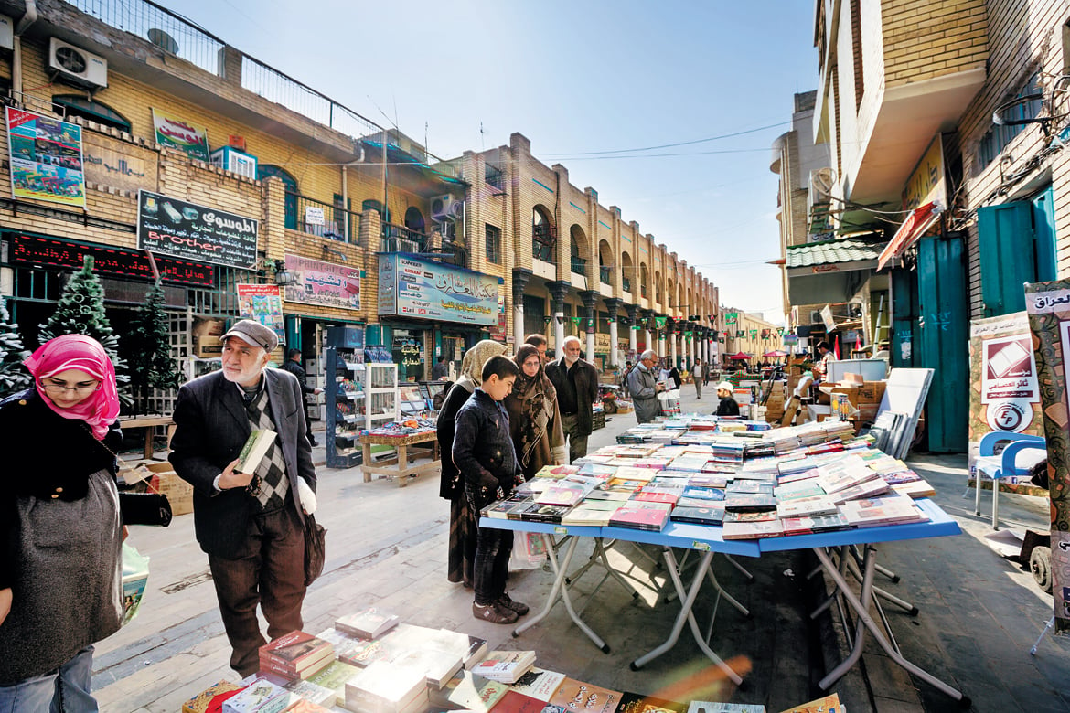 BAGHDAD, IRAQ: Books have been sold at Mutanabbi Street for over a thousand years, save for the one time it was bombed by the Al Qaeda in 2007. As the now-restored street functions unfazed, it is clear that knowledge trumps destruction