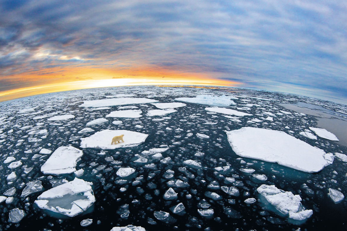 Svalbard is a fragile landscape, featuring islands surrounded by sea ice