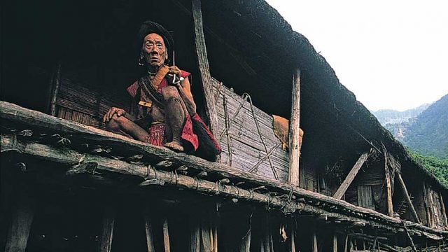 A Mishmi tribesman in Sarthi village