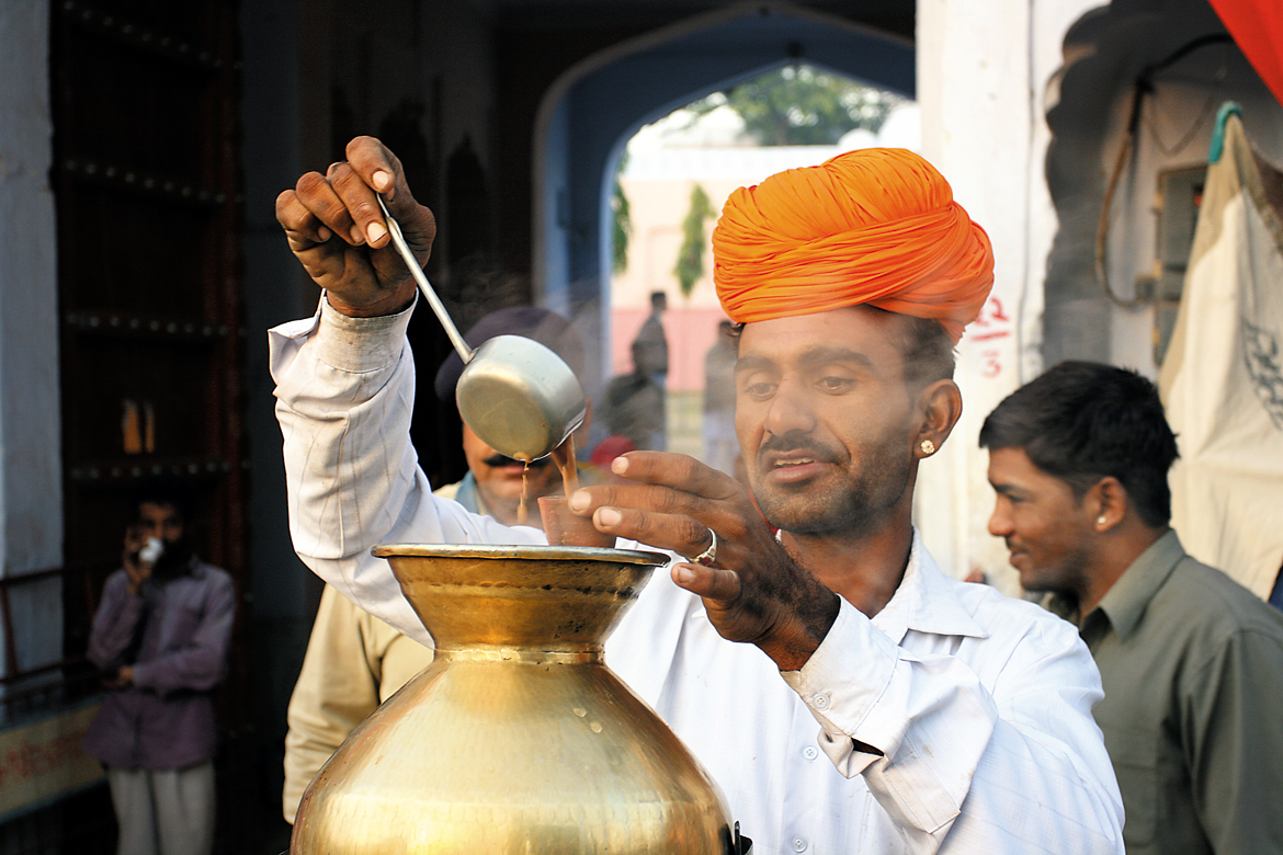 The famous, delectable masala chai of Pushkar.