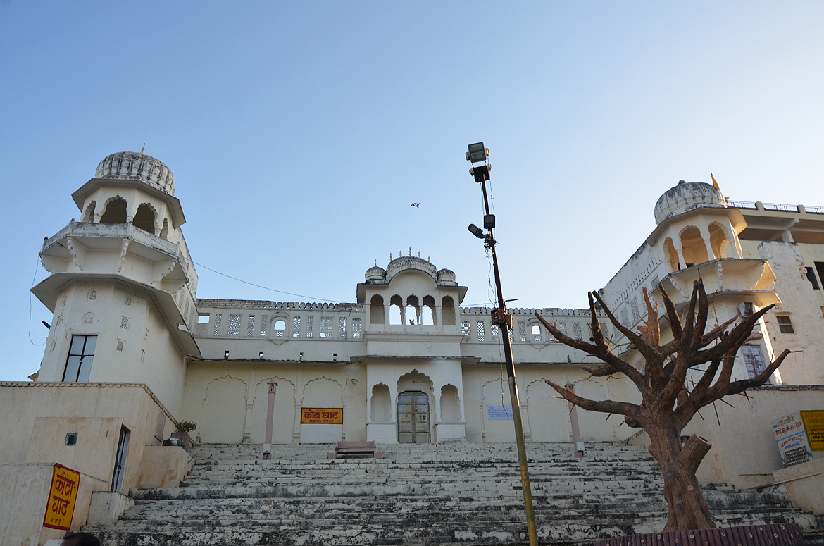 Kota Ghaat, one of the ten ghaats surrounding the holy Pushkar Lake.