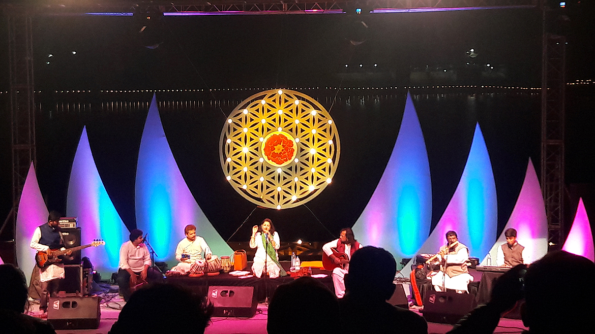 Live sufi performance at Shree Cement The Sacred Pushkar Festival.