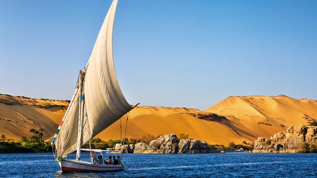 A dhow on the Nile