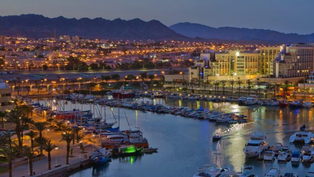 A view of Eilat, a resort town in Israel