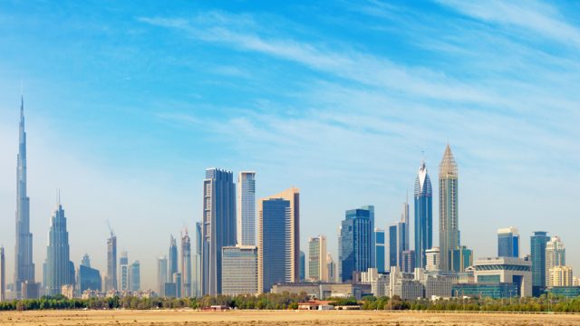 The gorgeous Dubai skyline