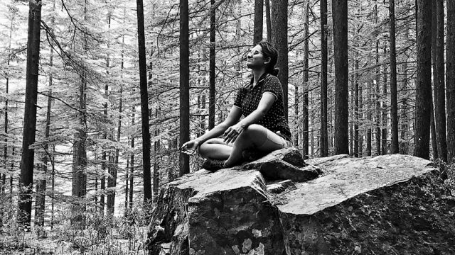 Meditating in the deodar forests of Devalsari