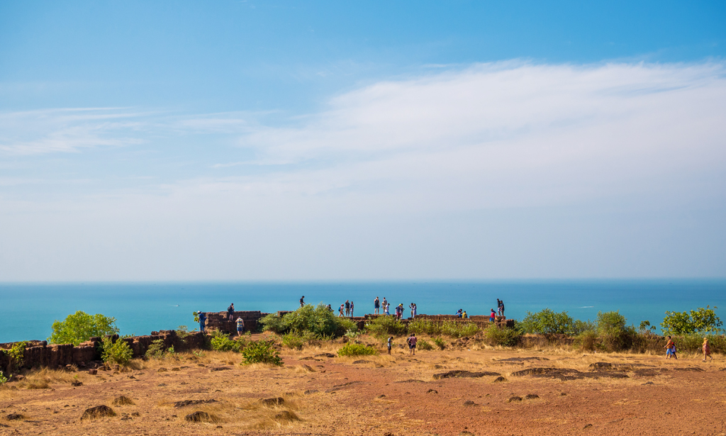 Fort Chapora, Goa: This ancient fort on the banks of Chapora River is known for its gorgeous views. Made of red laterite, not much remains of the barracks and other buildings that were a part of the fort structure except irregularly shaped walls and some secret tunnels. Chapora Fort became popular in the 2000s, thanks to Dil Chahta Hai, a movie that gained a near cult status. The fort was used as a location for filming a popular song from the movie.