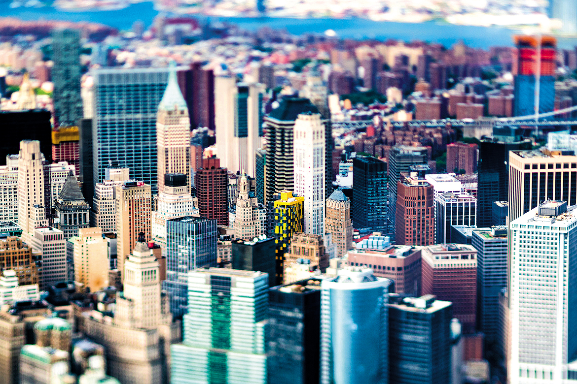 A perspective of Manhattan by Jasper Leonard