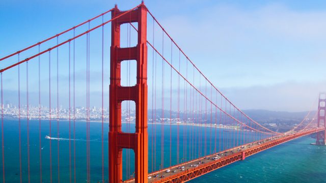The gorgeous Golden Gate Bridge in San Francisco